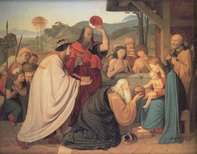 Friedrich Johann Overbeck The Adoration of the Magi (nn03) Norge oil painting art